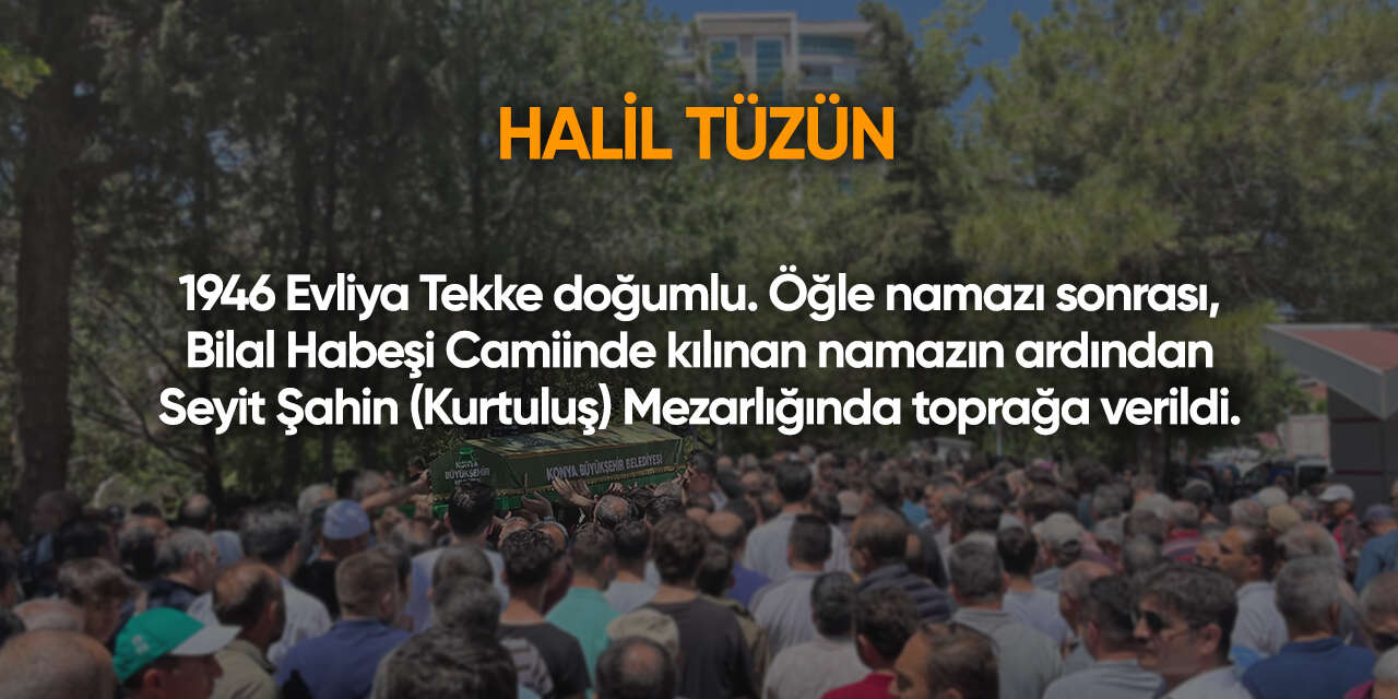 Konya'da bugün vefat edenler | 16 Nisan 2026 7